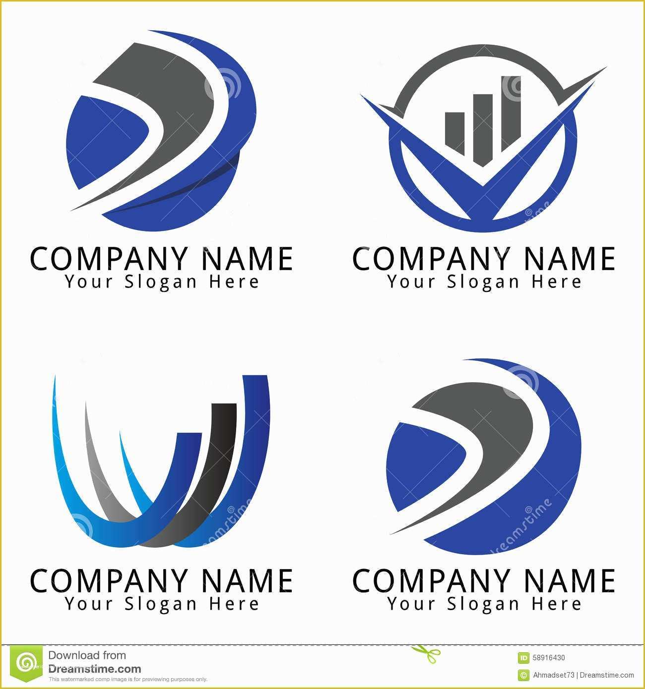 Free Editable Logo Templates Of Modern Branding Concept for Your Business Vector Vector