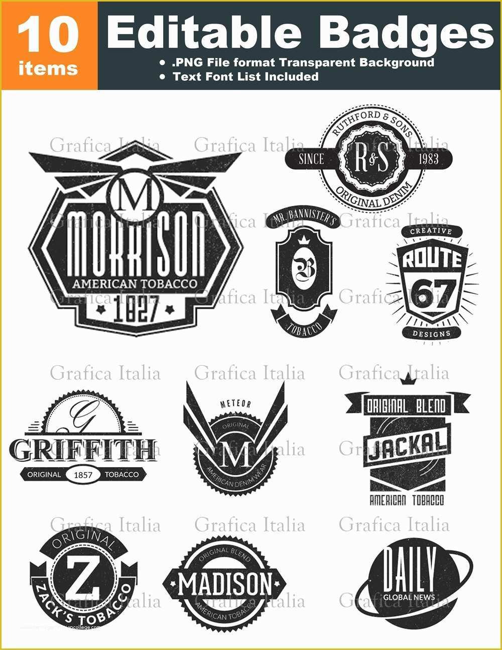 Free Editable Logo Templates Of Retro Blank Badge Logo Templates 10 Graphic Designs