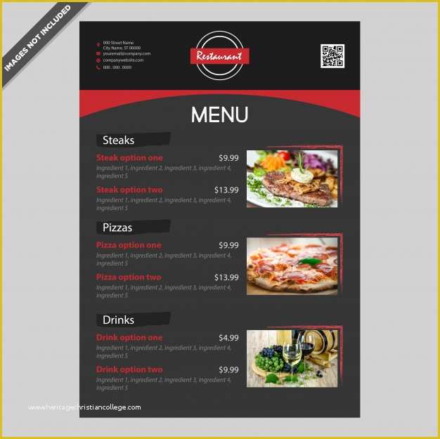 Free Editable Menu Template Of Elegant Restaurant Cafe Menu Template Design Editable