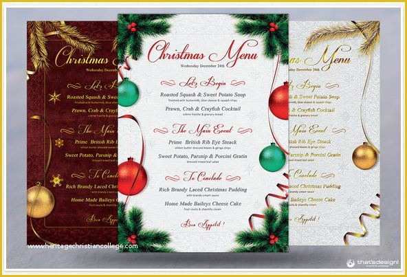 Free Editable Menu Template Of Free Editable Christmas Menu Templates – Fun for Christmas