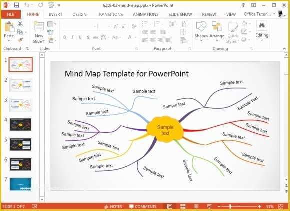 Free Editable Mind Map Template Of Mind Map
