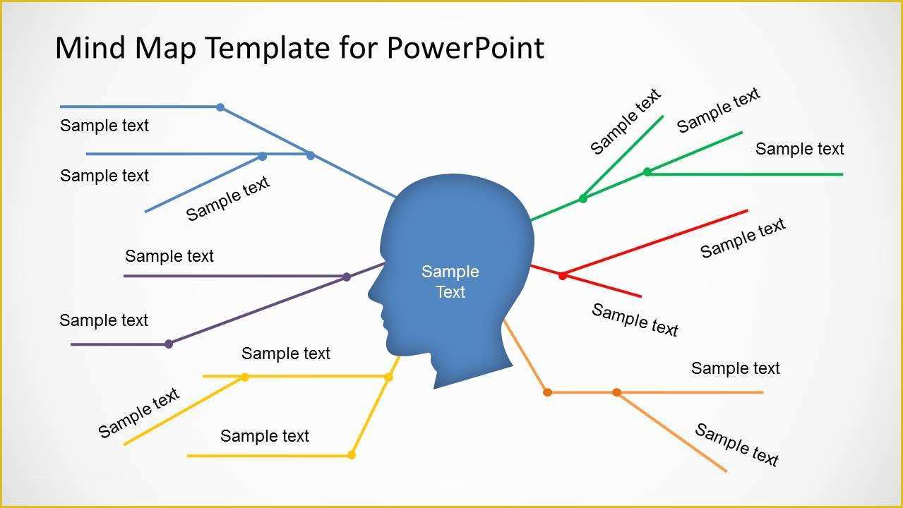 Free Editable Mind Map Template Of Simple Mind Map Template for Powerpoint Slidemodel