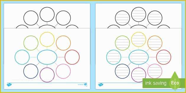 Free Editable Mind Map Template Of Spider Diagram organiser Template Spider Diagram organiser