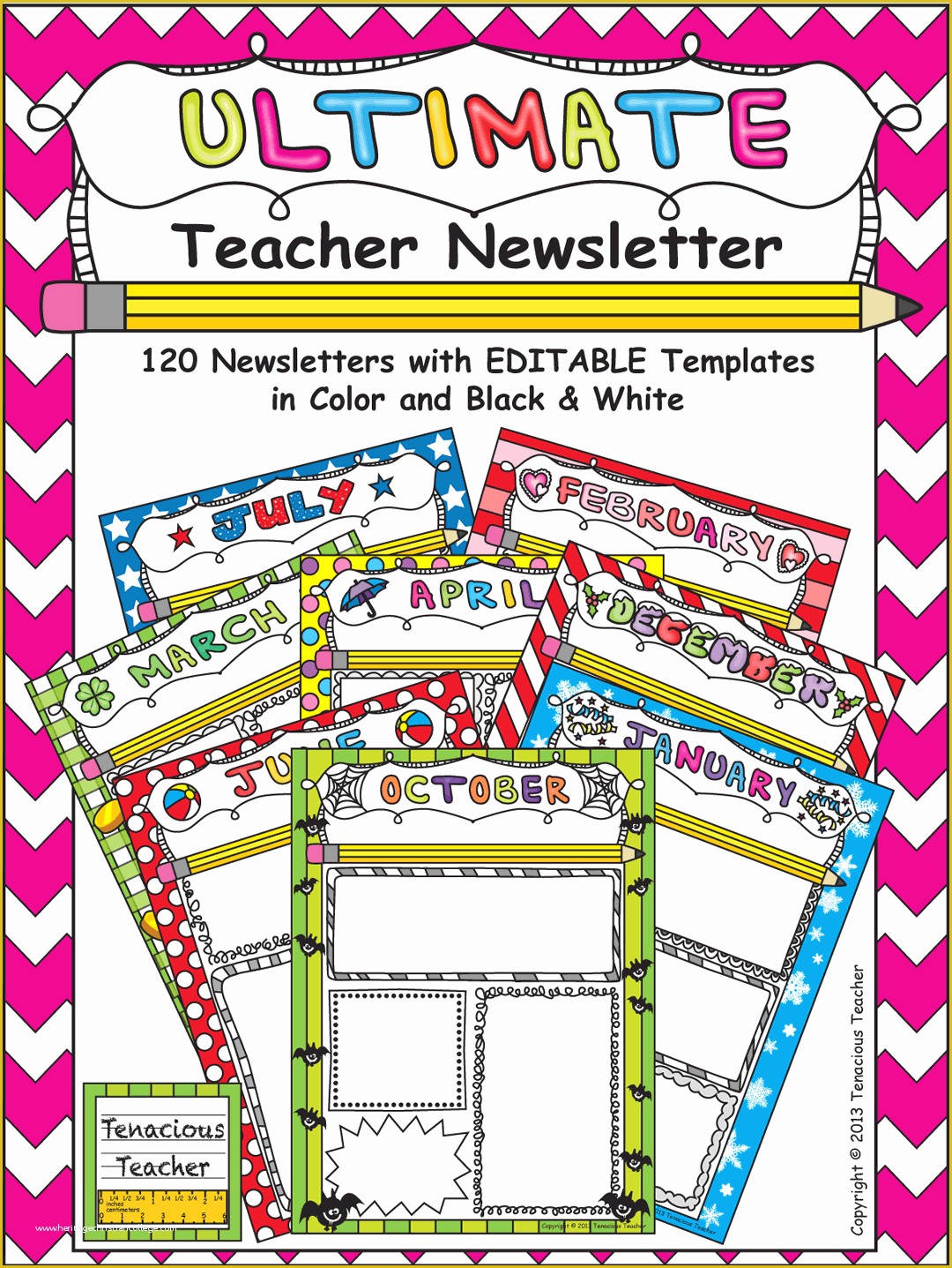 Free Editable Newsletter Templates for Teachers Of Ultimate Teacher Newsletter—120 Color and Black and White