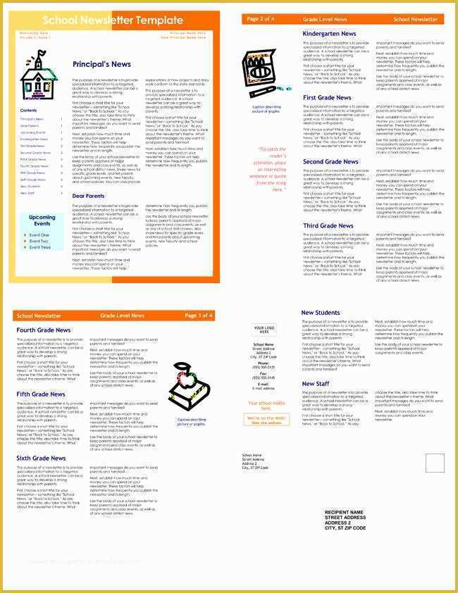 48 Free Editable Newsletter Templates
