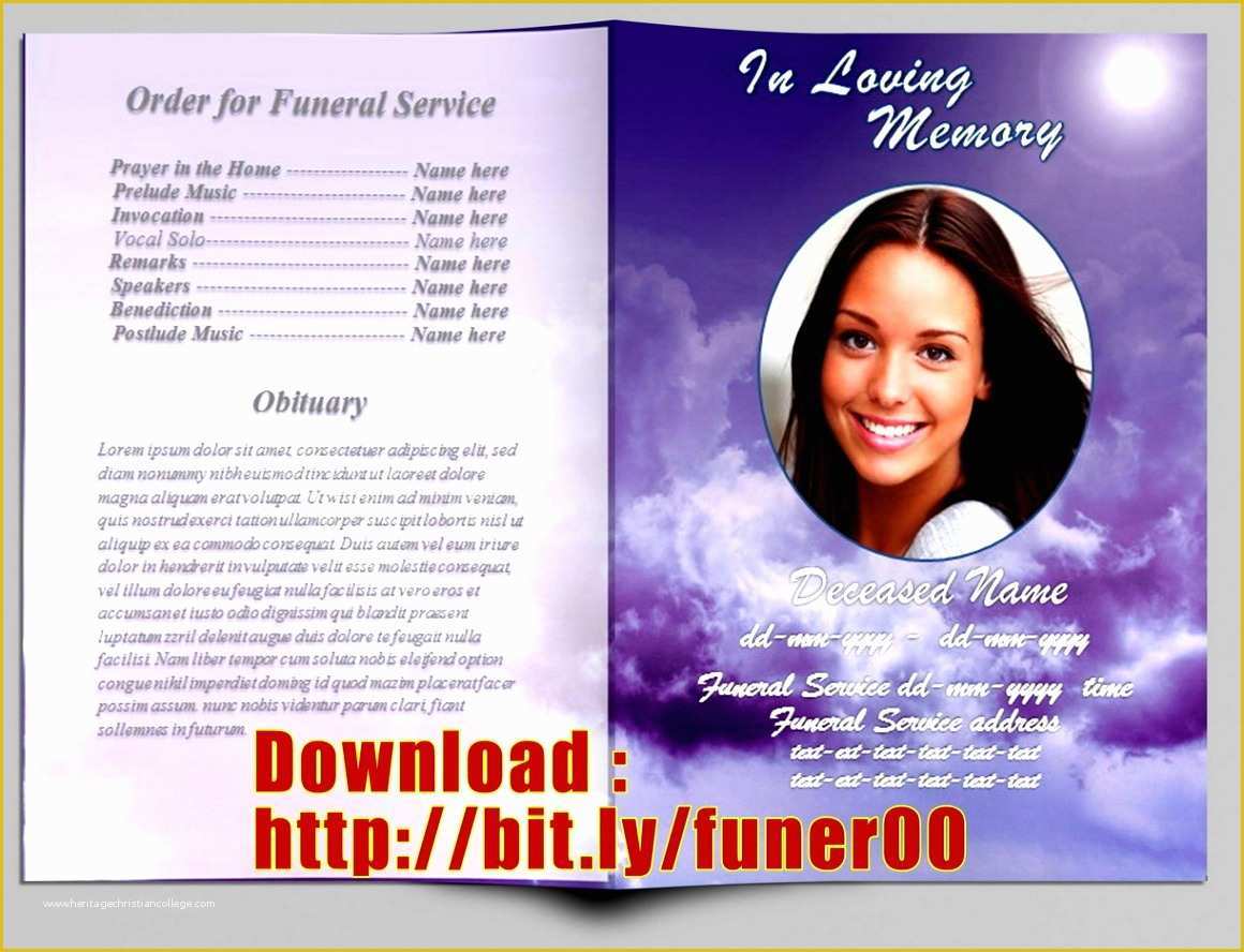 Printable Funeral Obituary Template For Microsoft Word Printable CLOUD HOT GIRL
