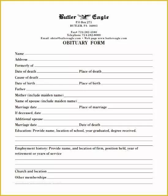 Free Editable Obituary Template Of 4 Ms Word Obituary Template Sampletemplatess