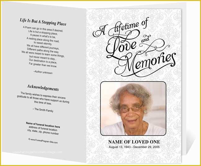 Free Editable Obituary Template Of Stylist Funeral Handouts 214 Best Creative Memorials with