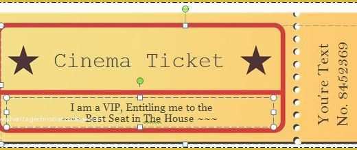 Free Editable Raffle Ticket Template Of 40 Free Editable Raffle &amp; Movie Ticket Templates