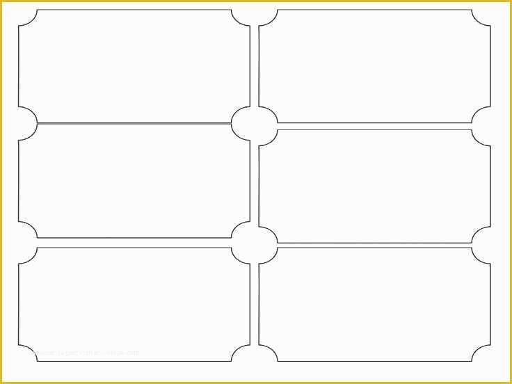 Free Editable Raffle Ticket Template Of Empty Ticket Template – Shanon