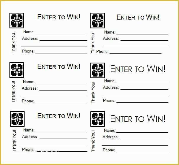 Free Editable Raffle Ticket Template Of Free Printable Raffle Tickets