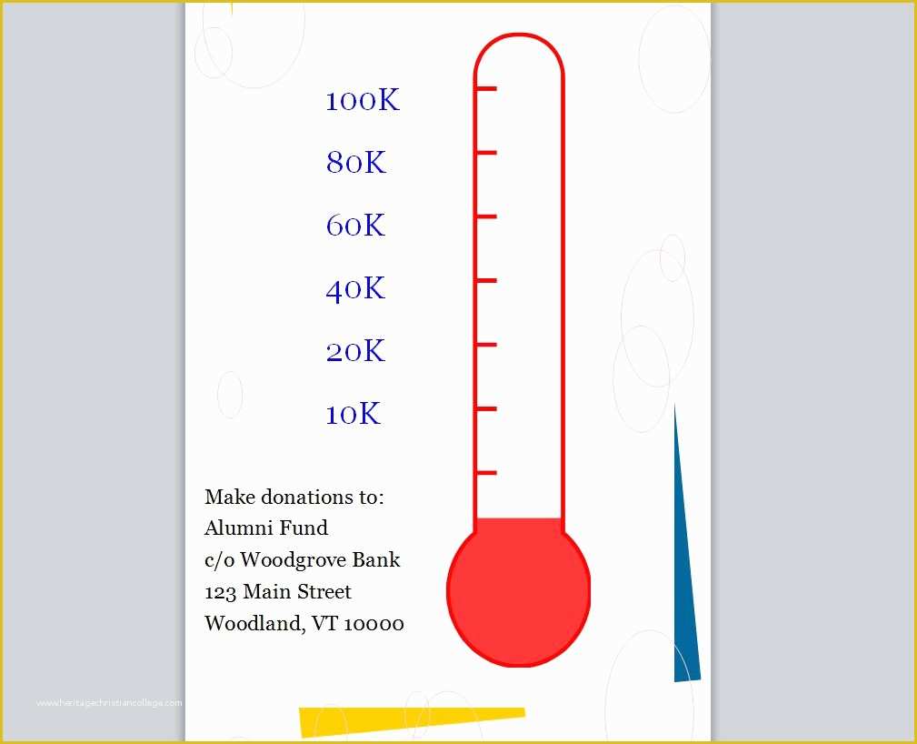 Free Editable thermometer Template Of Excel thermometer Goal Templates Editable