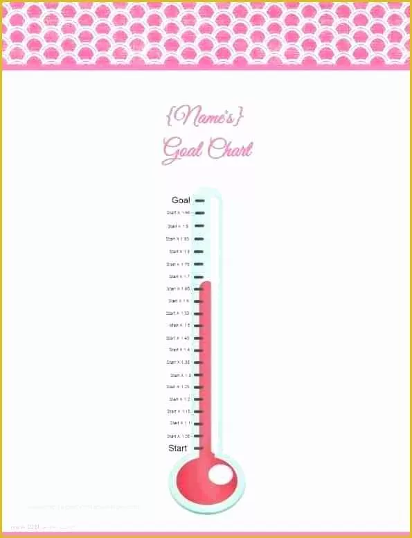 Free Editable thermometer Template Of Fundraising Goal Chart Template Free thermometer 8 In