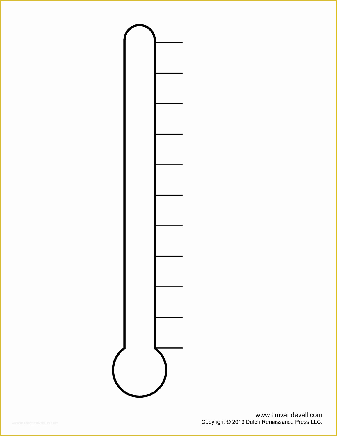 customizable-blank-thermometer-template