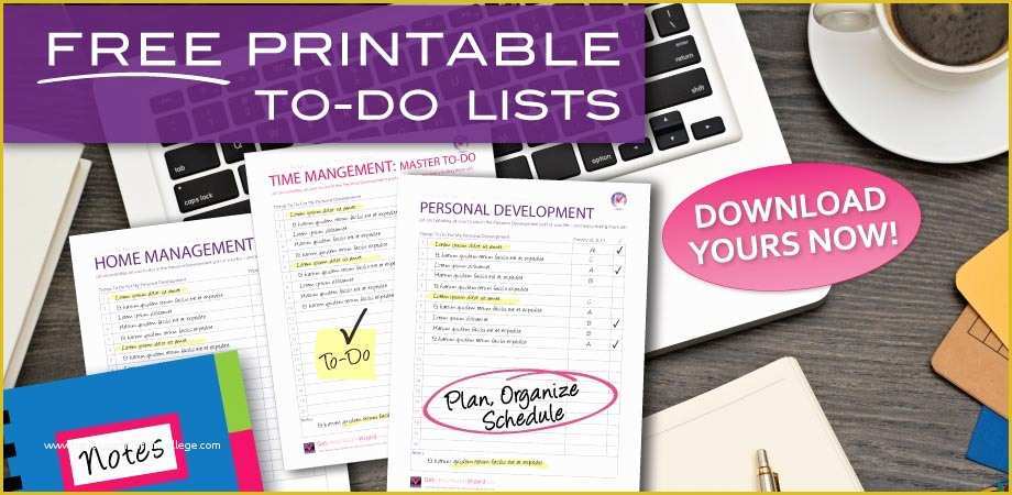 Free Editable to Do List Template Of Free Printable to Do Lists Get organized Wizard