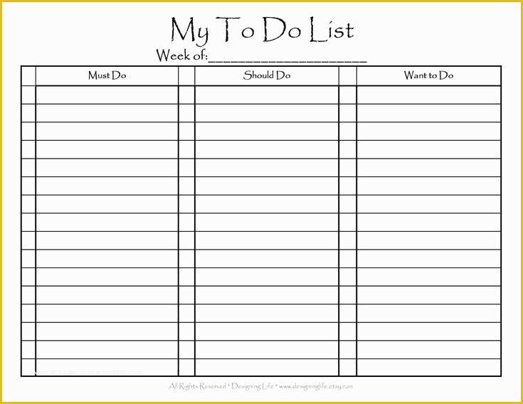 Free Editable to Do List Template Of Gift Week Day 1 Free to Do List Printable