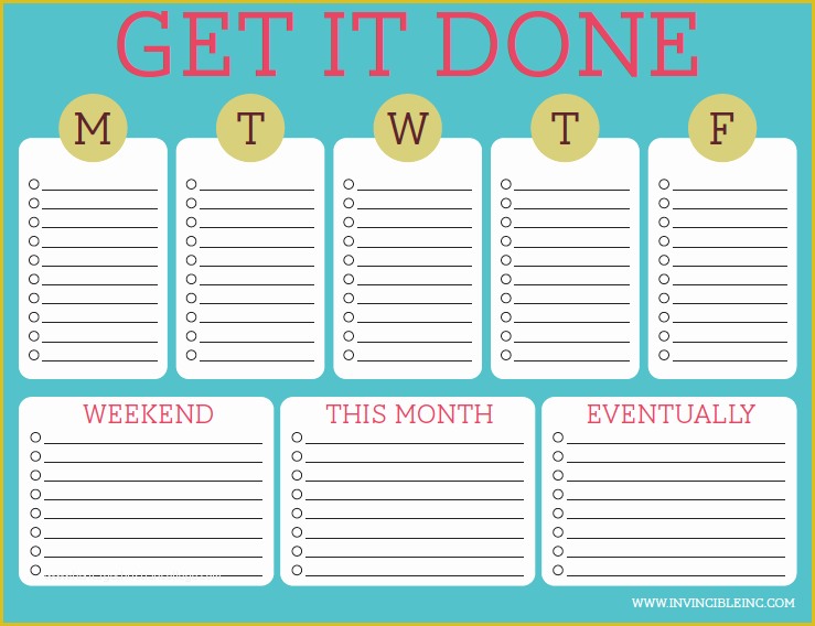 Free Editable to Do List Template Of organization and Time Management Part 2 Make A to Do List
