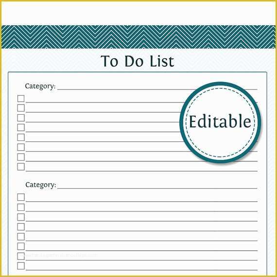 Free Editable to Do List Template Of Template Printable Gallery Category Page 48