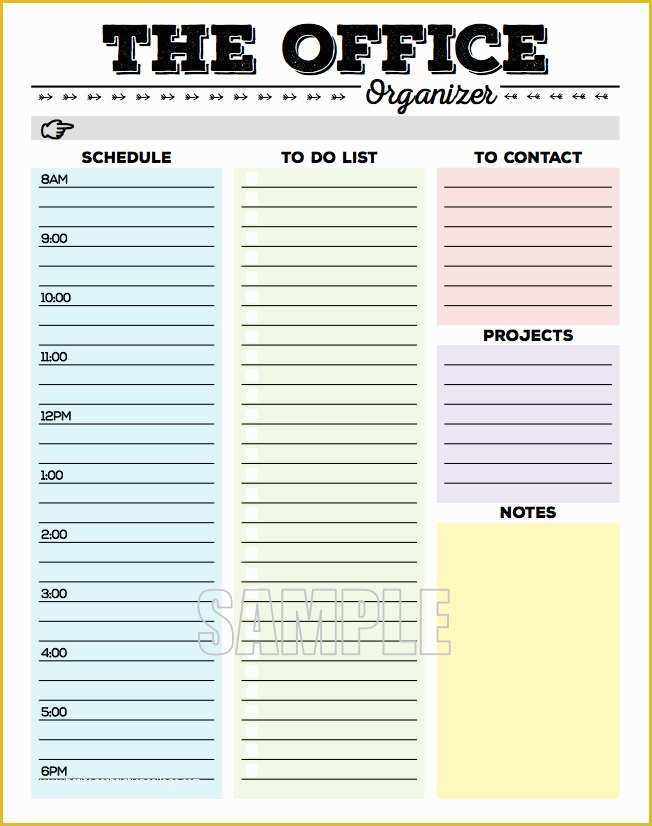 Free Editable to Do List Template Of the Fice organizer Planner Page Work Planner Office