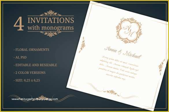 Free Editable Wedding Invitation Templates Of 45 Wedding Invitation Templates – Psd Ai Eps