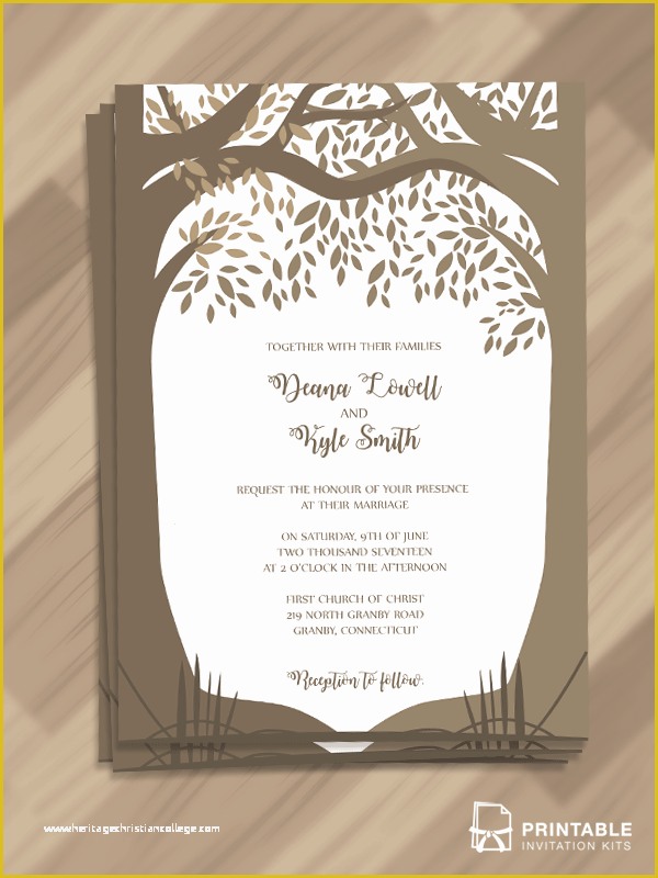 Free Editable Wedding Invitation Templates Of Free Editable and Printable Pdf Wedding Invitation