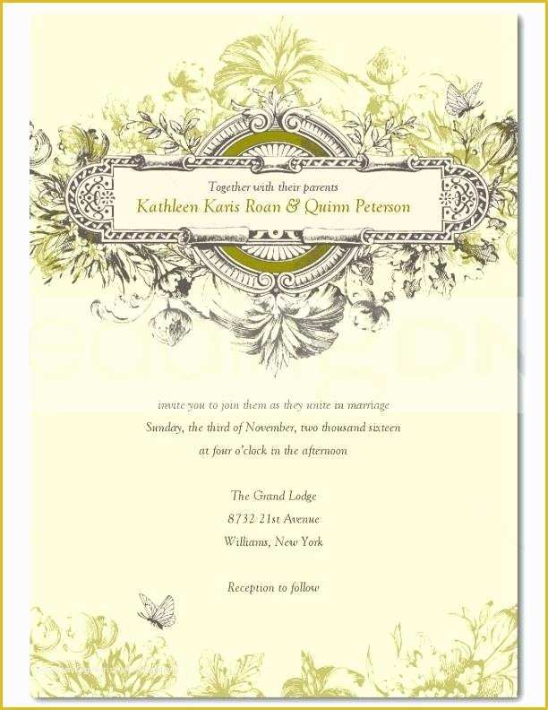 Free Editable Wedding Invitation Templates Of Free Editable Wedding Invitation Templates