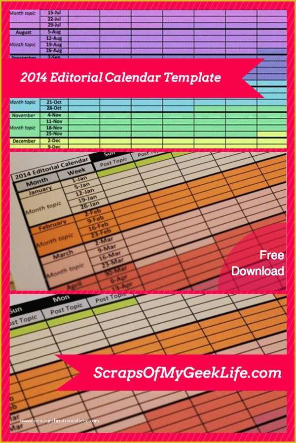 Free Editorial Calendar Template Of 2014 Editorial Calendar Template Free Download
