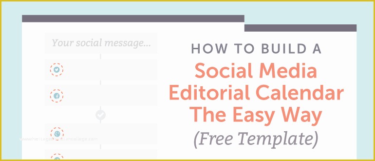 Free Editorial Calendar Template Of How to Build A social Media Editorial Calendar Free Template