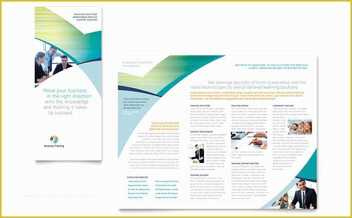 Free Education Brochure Templates for Word Of Business Training Tri Fold Brochure Template Design
