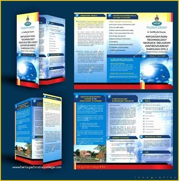 Free Education Brochure Templates for Word Of Financial Services Brochures Templates Design Examples Dog