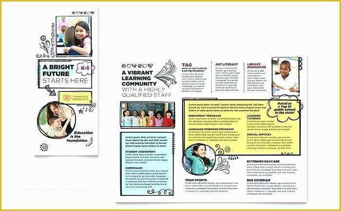 Free Education Brochure Templates for Word Of School Pamphlet Template