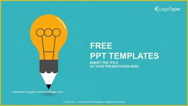 Free Education Powerpoint Templates Of Education Symbol Bulb Powerpoint Templates