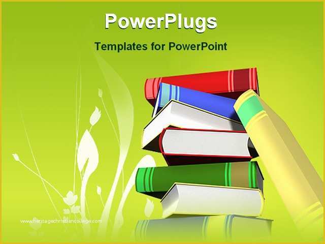 Free Education Powerpoint Templates Of Pillar Of Books Powerpoint Template Background Of