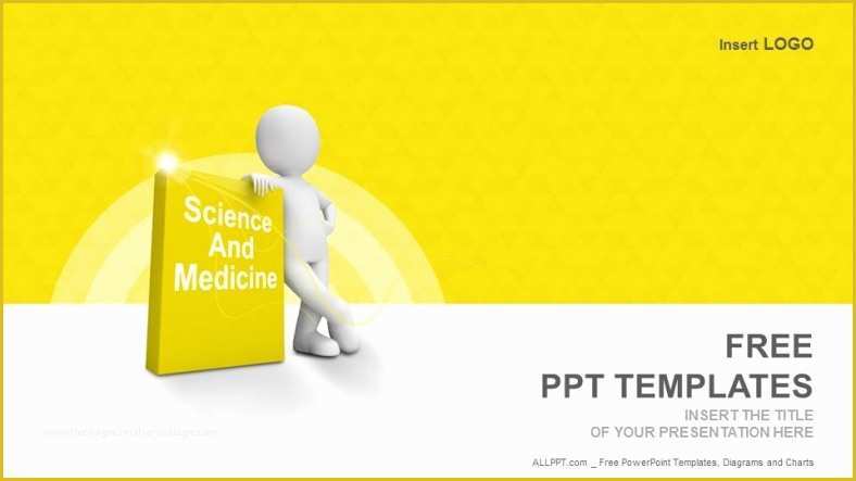 Free Education Powerpoint Templates Of Science and Medicine Book Education Powerpoint Templates