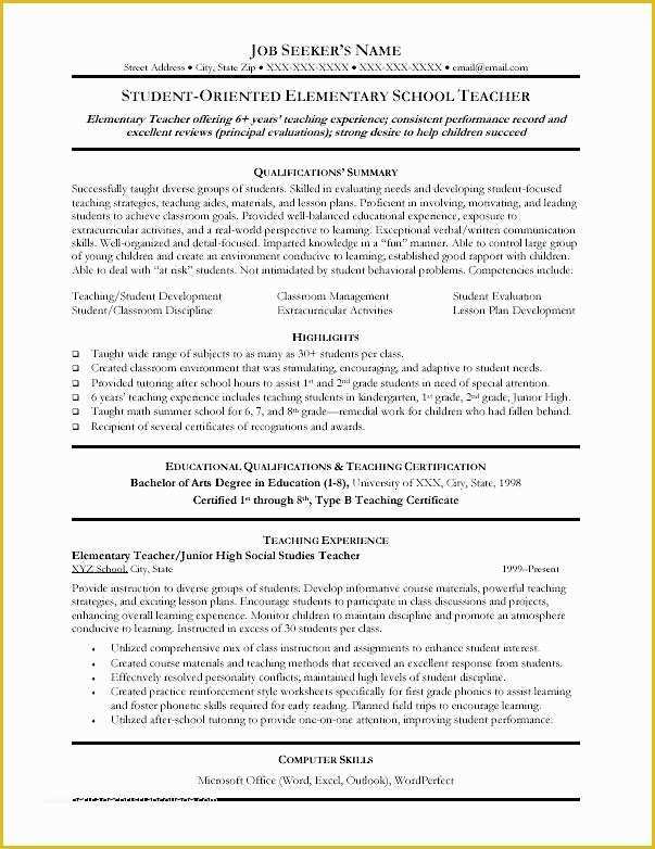 Free Education Resume Templates Of Education Resumes