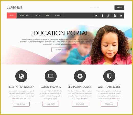 Free Education Templates Of 15 Best Free Education HTML Templates Images On Pinterest