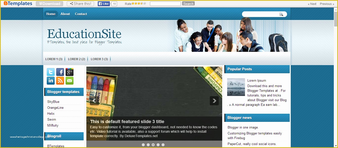 Free Education Templates Of 20 Education Blogger Templates Free Download