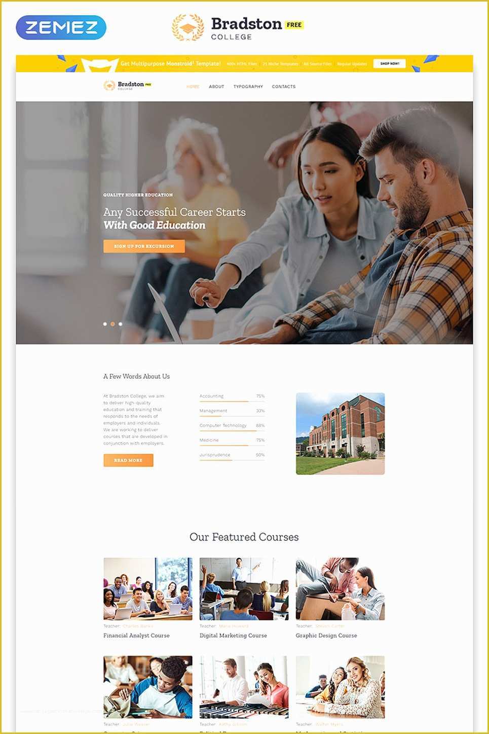Free Education Templates Of Free Education Website Template