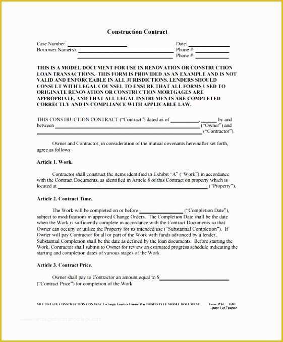 Free Electrical Service Contract Template Of 12 Electrical Contractor Contract Template