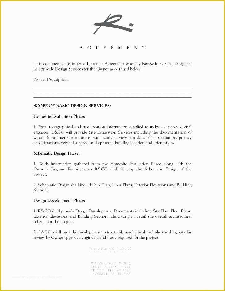 Free Electrical Service Contract Template Of Work Agreement Template 4 F Schedule Contract Word