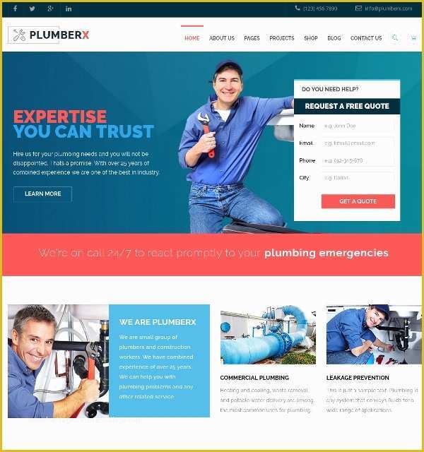 Free Electrician Website Template Of 16 Electrician Website themes & Templates