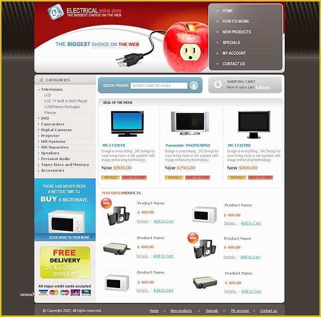 Free Electrician Website Template Of Ebay Websites Templates Online Electrical Store Templates