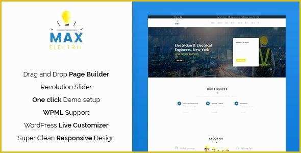Free Electrician Website Template Of Electrical Website Template Electrician Website Template