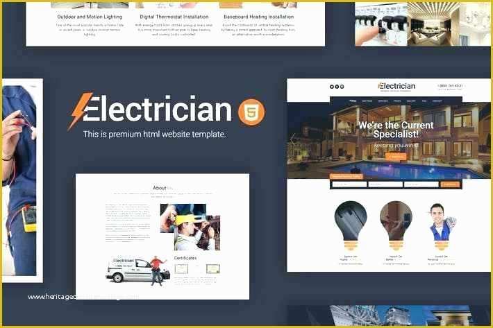 Free Electrician Website Template Of Electrical Website Template Electrician Website Template