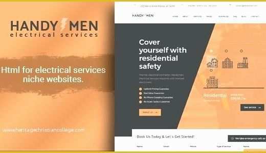 Free Electrician Website Template Of Electrical Website Template Electrician Website Template