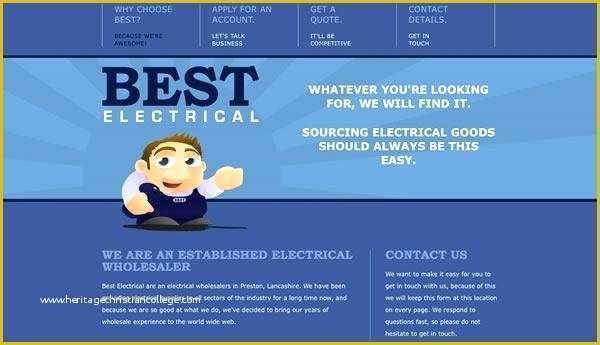 Free Electrician Website Template Of Electrical Website Template Engineering themes Templates