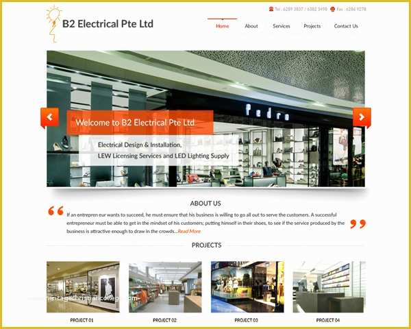 Free Electrician Website Template Of Free Electrical Psd Website Template Vector area