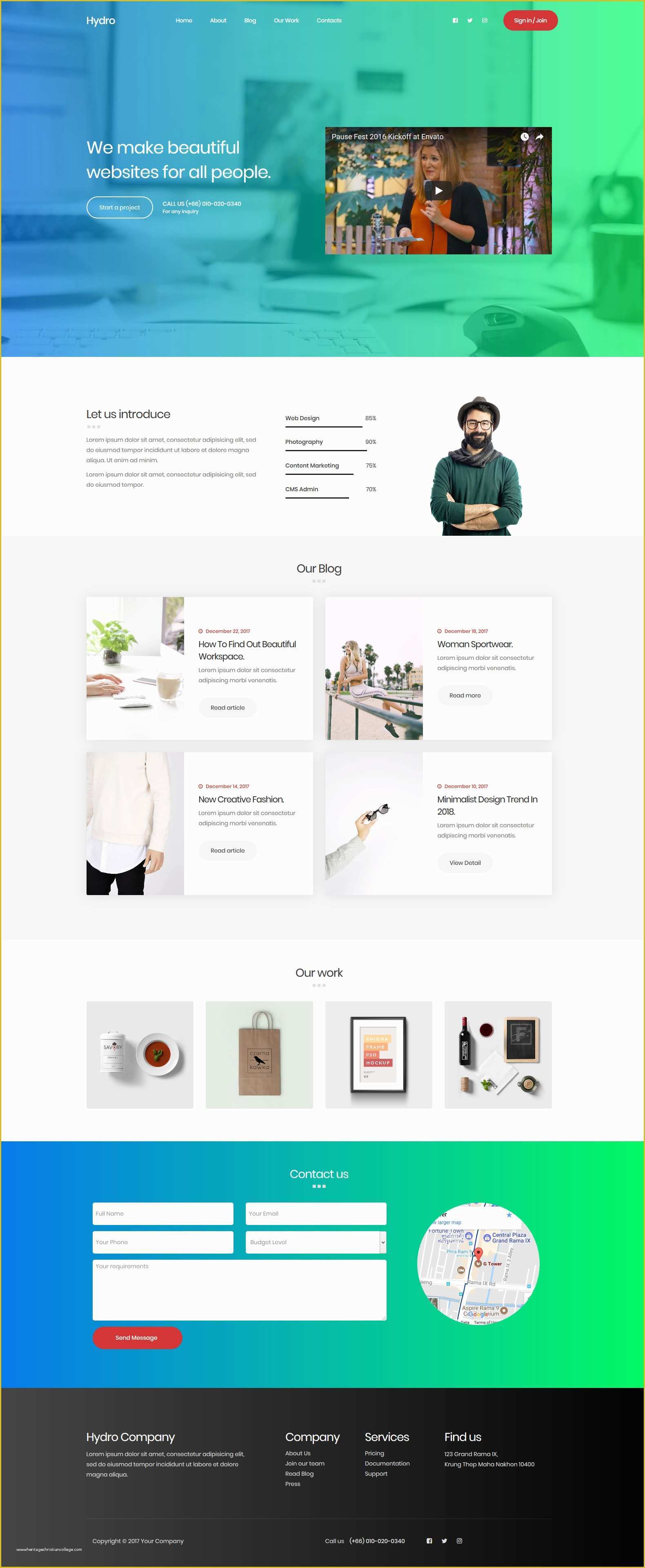 Free Electrician Website Template Of Free Template 509 Hydro