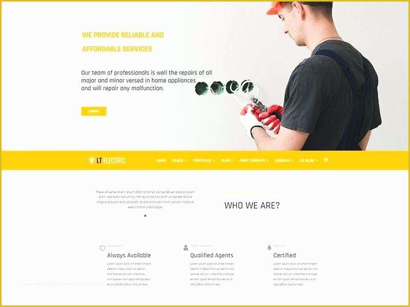 Free Electrician Website Template Of Most Popular Electrical Website Templates Blog Electric