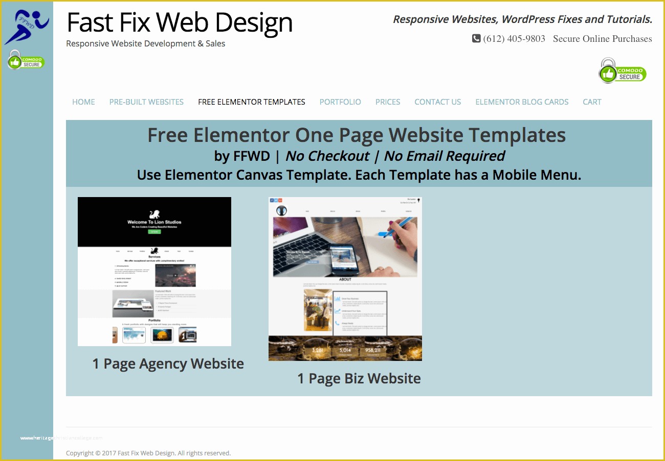 Free Elementor Templates Download Of Free Elementor Templates Fast Fix Web Design